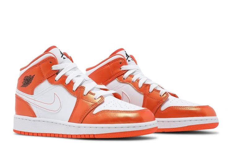 Air Jordan 1 Mid SE GS Electro Orange