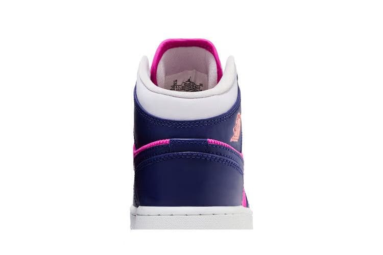 Air Jordan 1 Mid GS Regency Purple Fire Pink