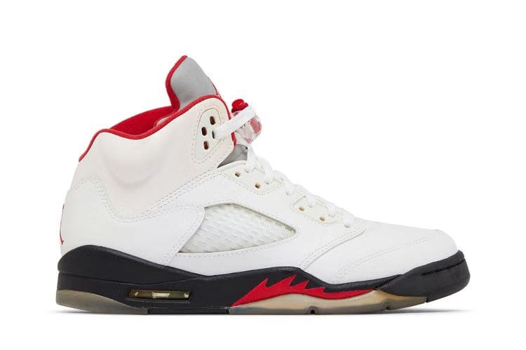 Air Jordan 5 Retro GS White Fire Red 2013