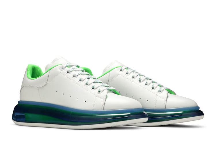 Alexander McQueen Oversized Sneaker Transparent Sole - White Blue