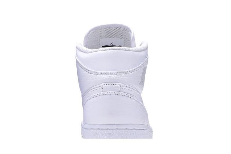 Air Jordan 1 Mid Triple White 2018