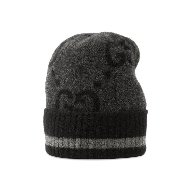 Gucci GG Knit Cashmere Hat Grey/Black