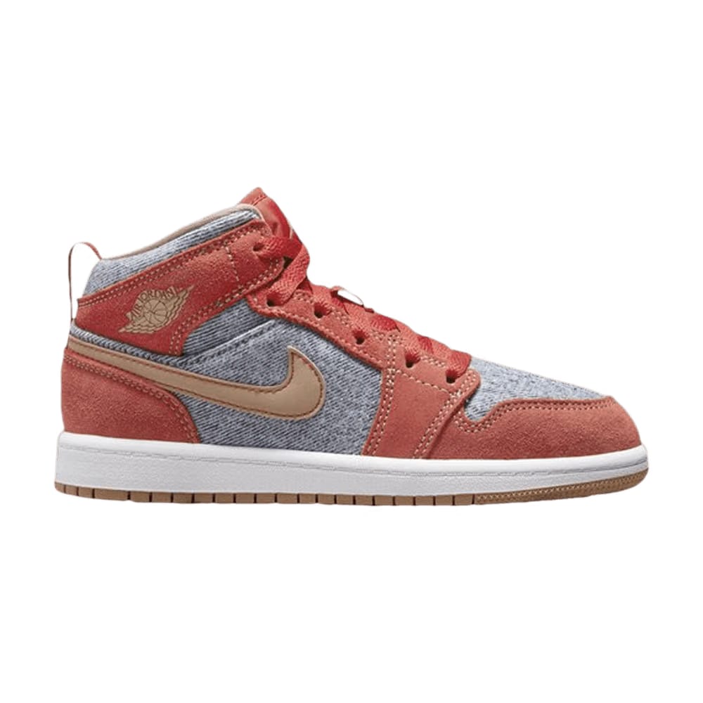 Air Jordan 1 Mid SE PS Denim Red