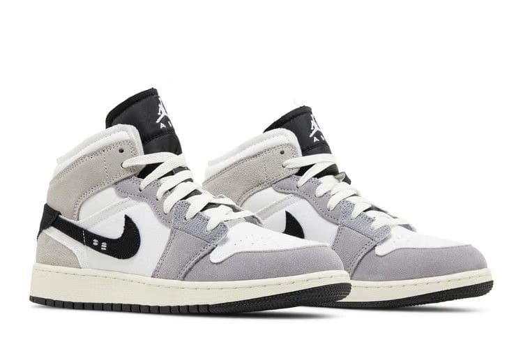 Air Jordan 1 Mid SE Craft GS Inside Out - Cement Grey