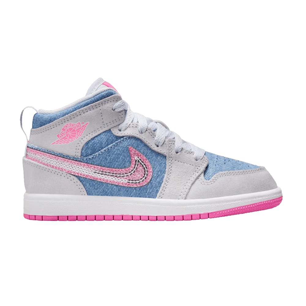 Air Jordan 1 Mid SE PS Denim Sequin