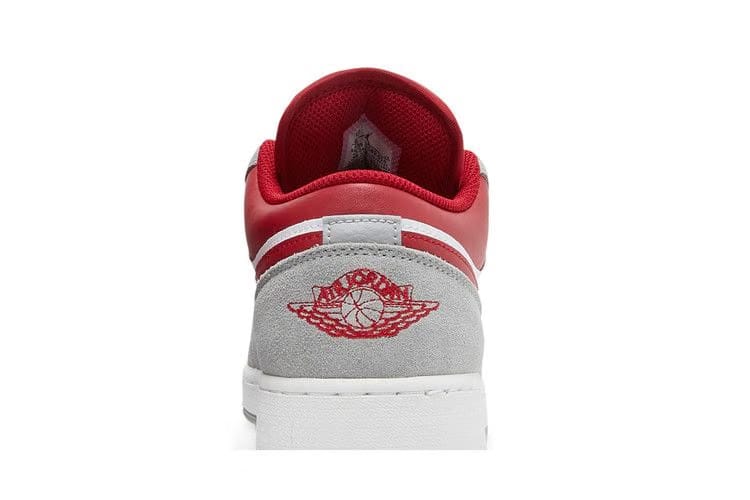 Air Jordan 1 Low SE GS Light Smoke Grey Gym Red