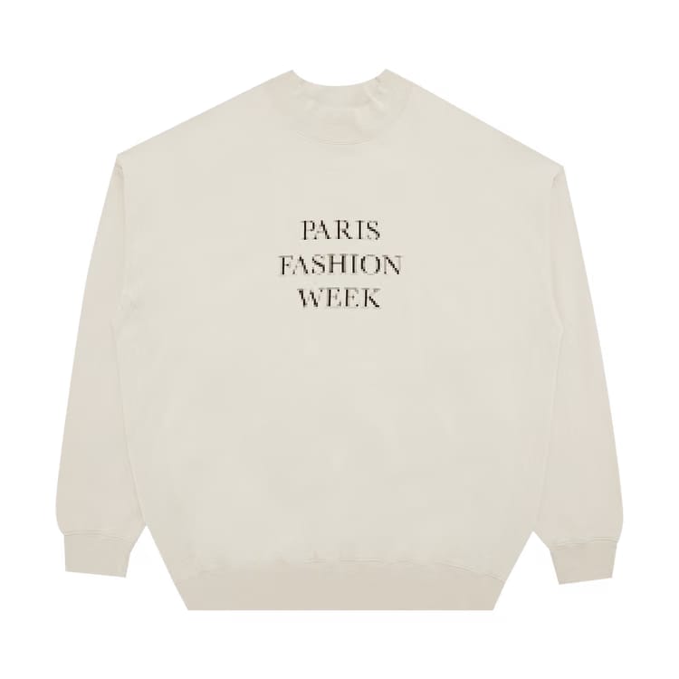 Balenciaga Paris Fashion Week Crewneck Sweater Cement Grey/Black