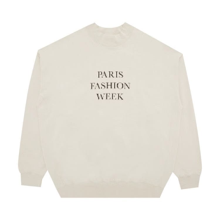 Balenciaga Paris Fashion Week Crewneck Sweater Cement Grey/Black