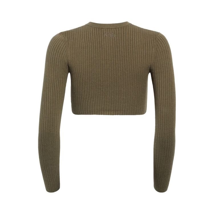 Kith Women Yvette II Cropped Cardigan Moss