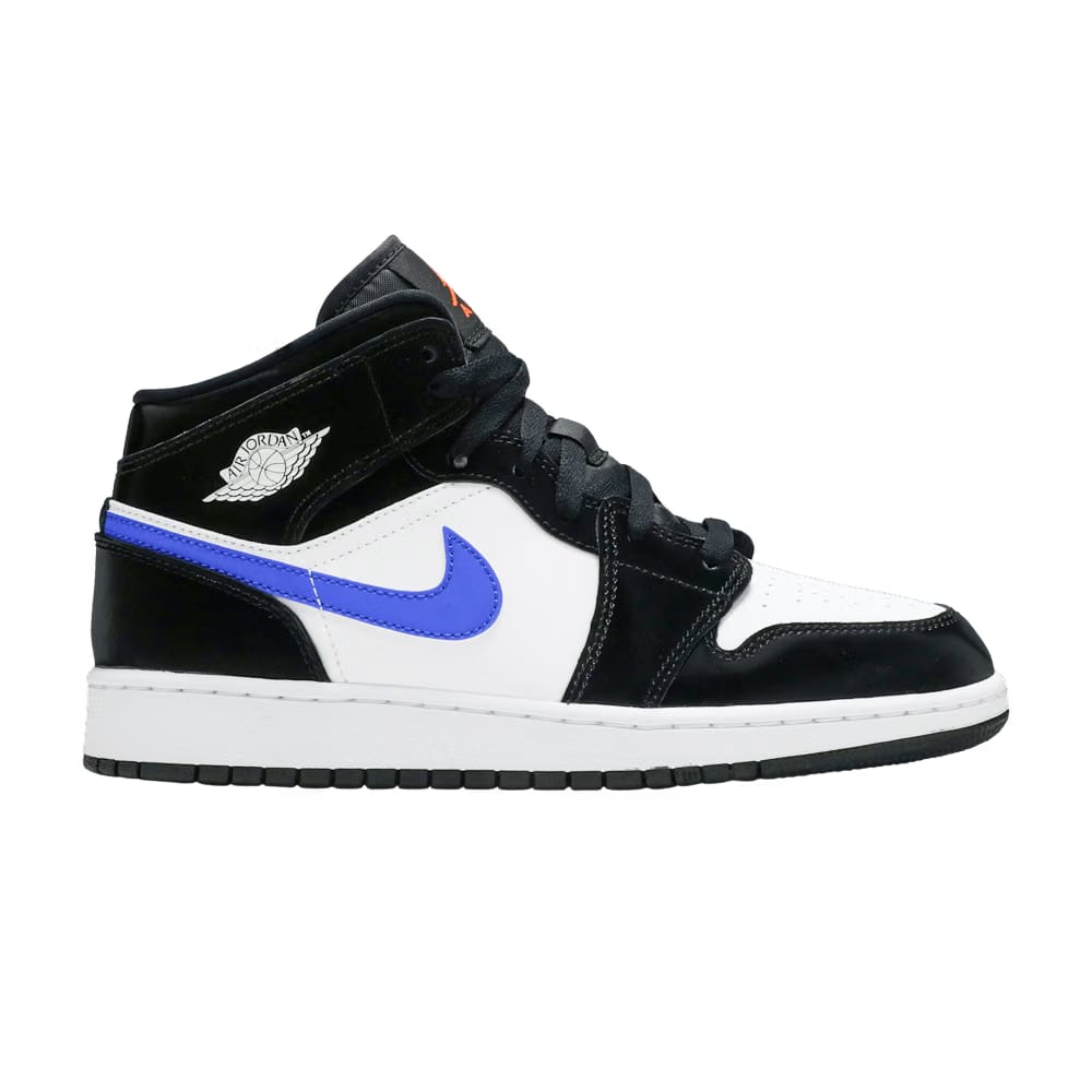 Air Jordan 1 Mid GS Black Racer Blue