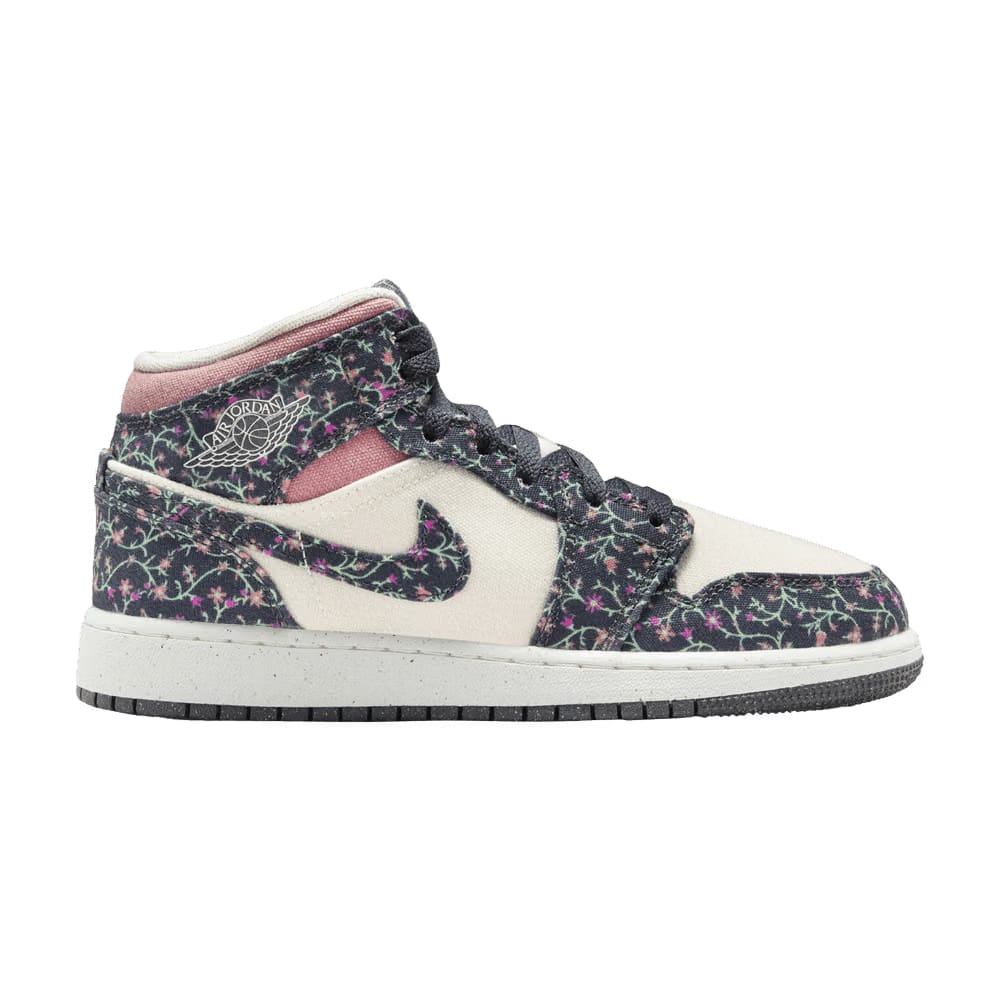Air Jordan 1 Mid SE GS Floral