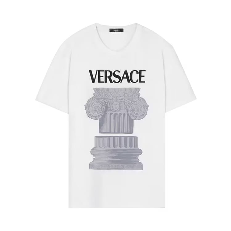 Versace Column Print T-Shirt Winter Military