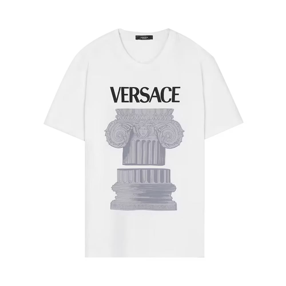 Versace Column Print T-Shirt Winter Military