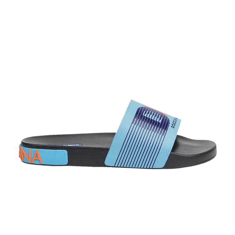 Dolce & Gabbana Slides Blue Orange