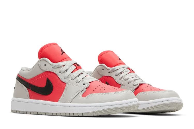 Wmns Air Jordan 1 Low 'Light Iron Ore Siren Red'