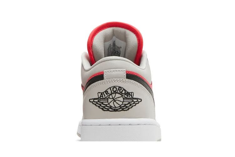 Wmns Air Jordan 1 Low 'Light Iron Ore Siren Red'
