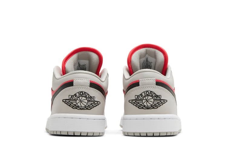 Wmns Air Jordan 1 Low 'Light Iron Ore Siren Red'