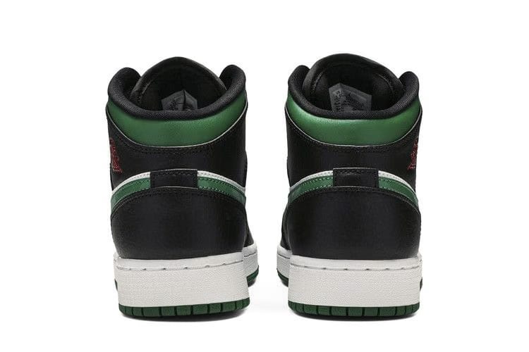 Air Jordan 1 Mid GS Black Pine Green