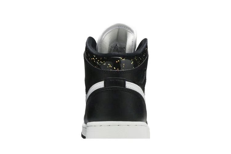 Air Jordan 1 Mid SE GS Black Glitter
