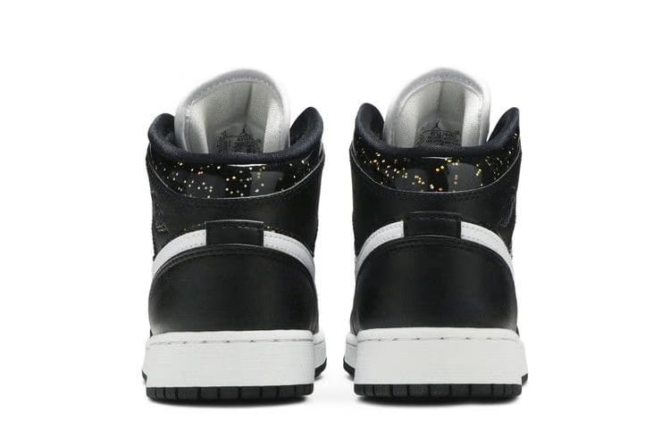 Air Jordan 1 Mid SE GS Black Glitter