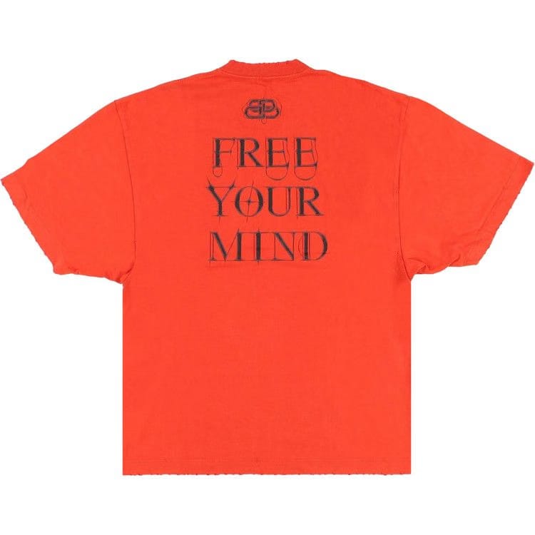 Balenciaga Gothic Xl T-Shirt Red Price in India | Culture Circle
