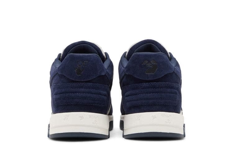 OFF-WHITE Out Of Office OOO Low Tops White Blue Suede