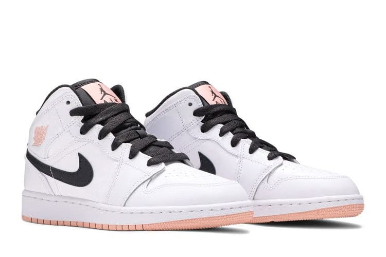 Air Jordan 1 Mid GS White Arctic Orange
