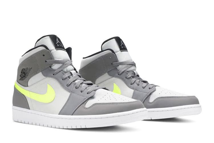 Air Jordan 1 Mid Gunsmoke Volt
