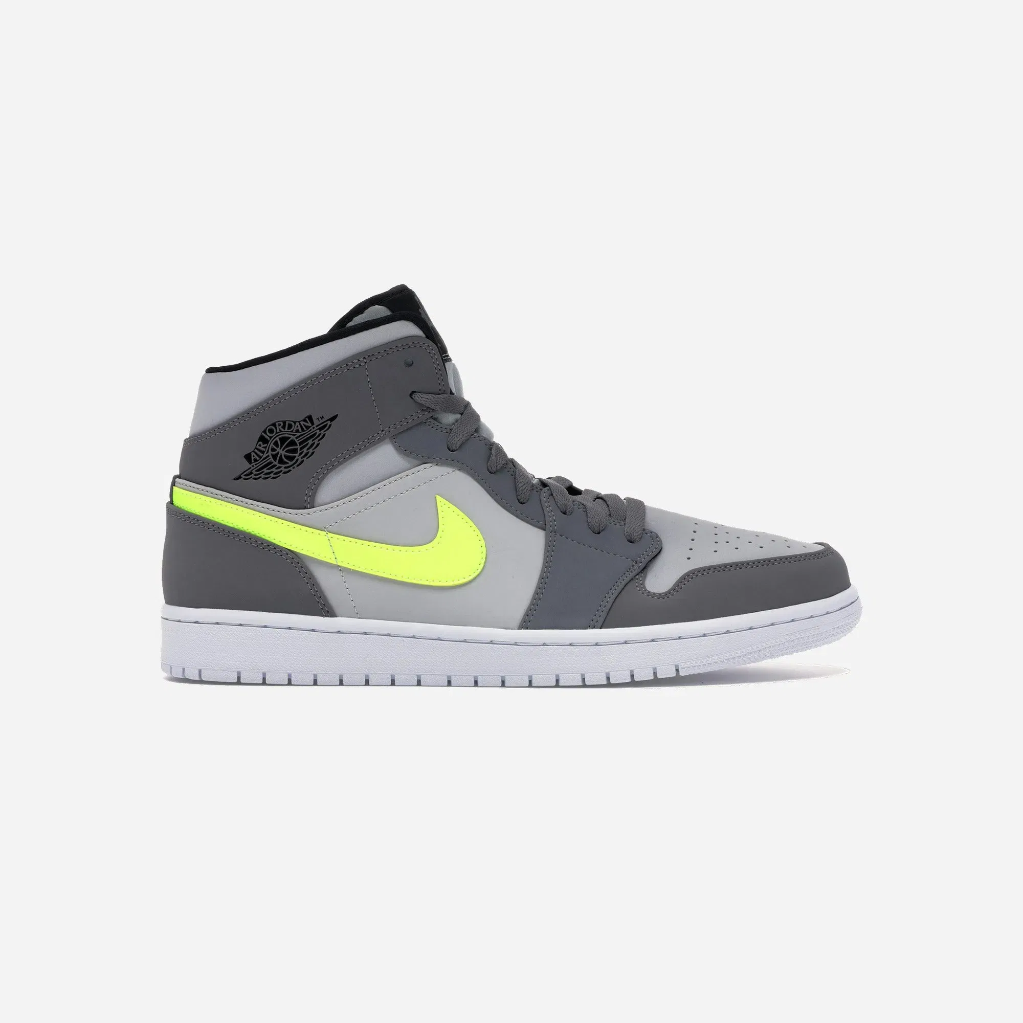 Air Jordan 1 Mid Gunsmoke Volt