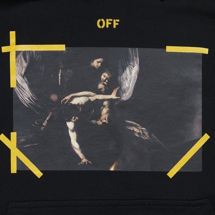 Off-White Caravaggio Printed Hoodie Black/White