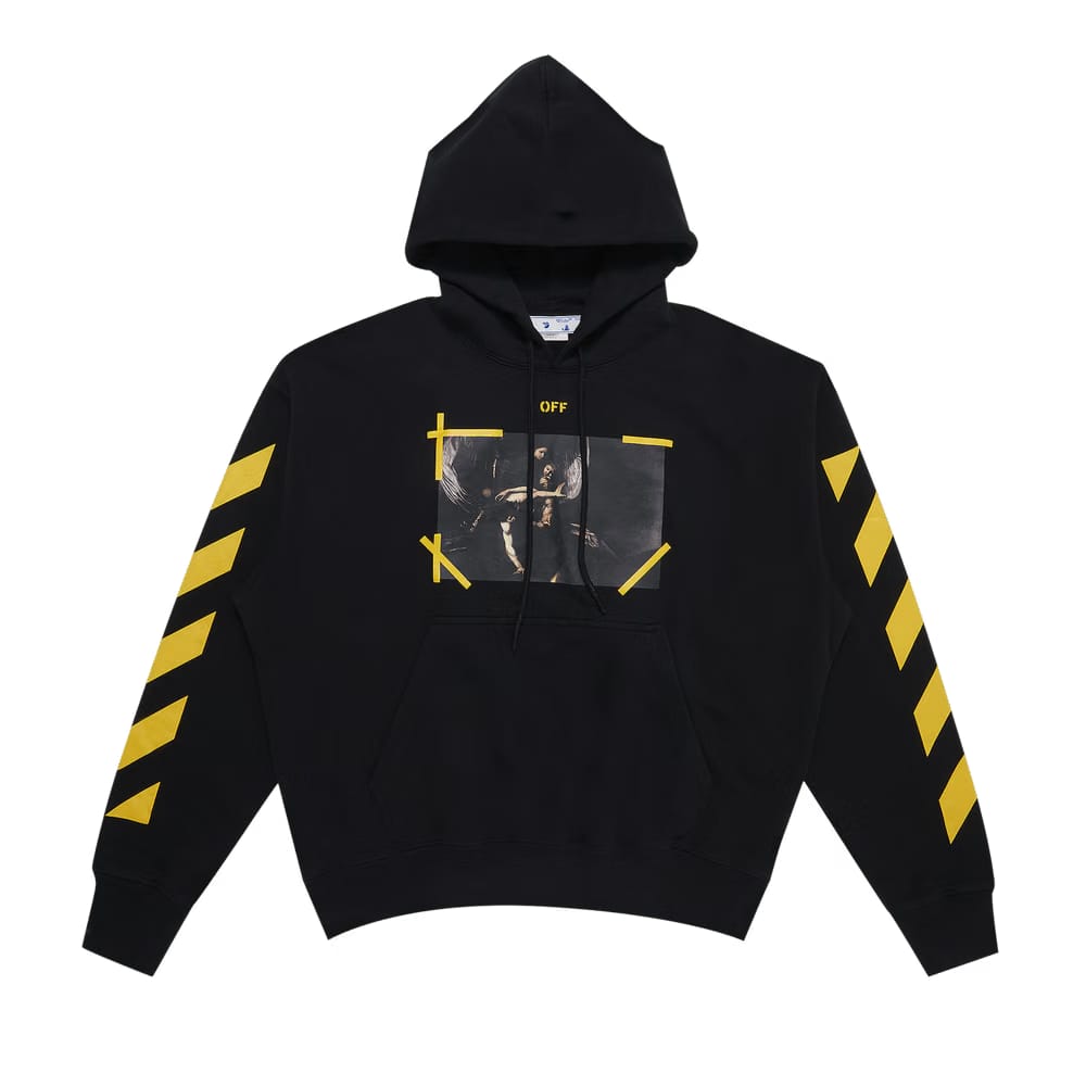 Off-White Caravaggio Printed Hoodie Black/White