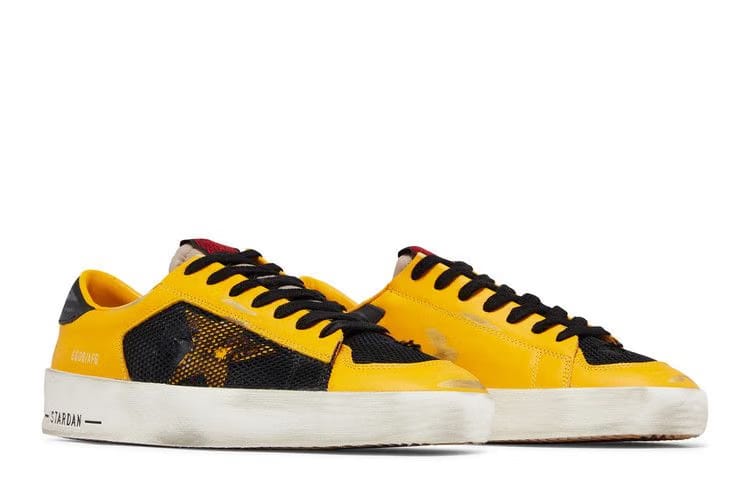 Golden Goose Stardan Net Stars Yellow Black