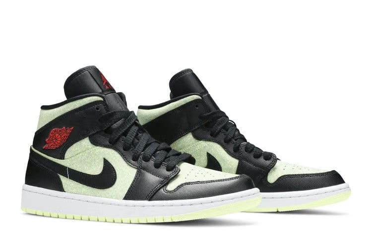 Wmns Air Jordan 1 Mid SE 'Black Barely Volt'