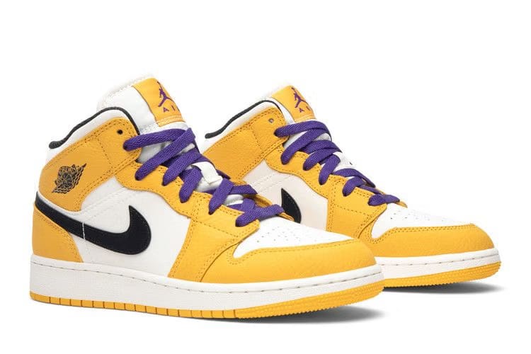Air Jordan 1 Mid GS Lakers