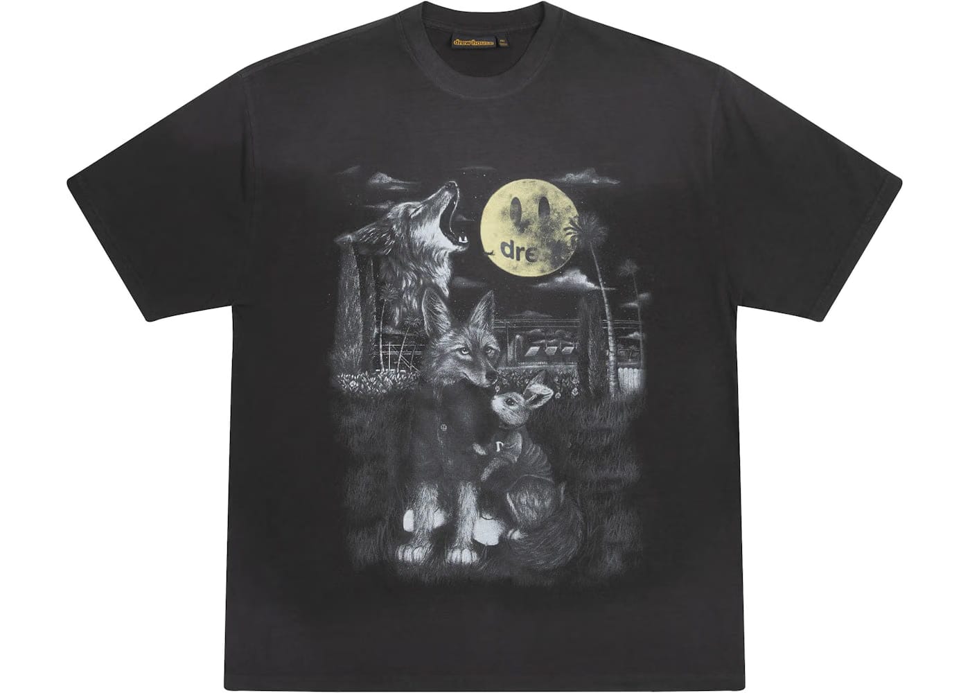 Drew House full moon ss T-Shirt faded black