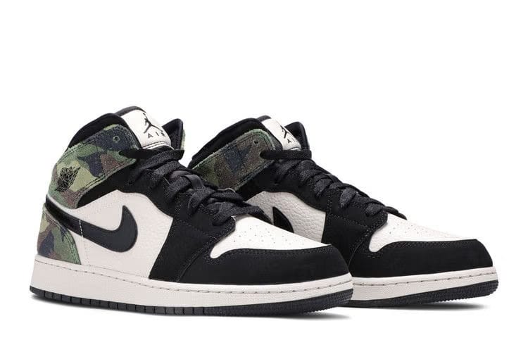 Air Jordan 1 Mid SE GS Camo