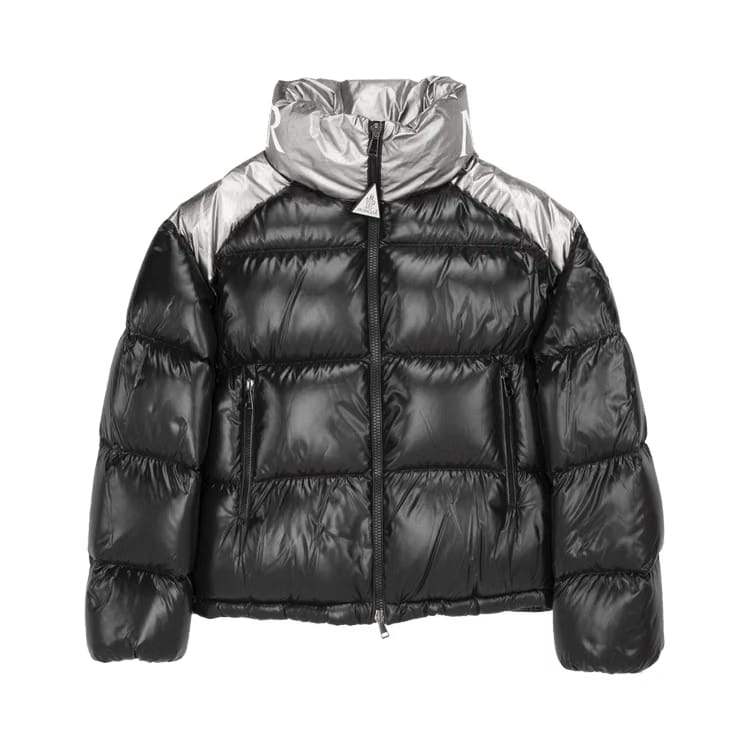 Moncler Cuscute Puffer Shiny Jacket Black/Silver