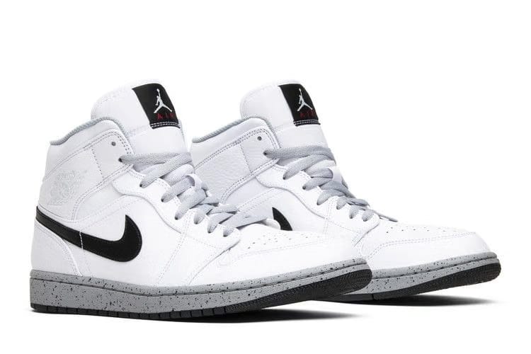 Air Jordan 1 Mid White Cement