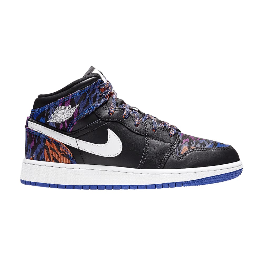 Air Jordan 1 Mid SE GS Tiger Stripe