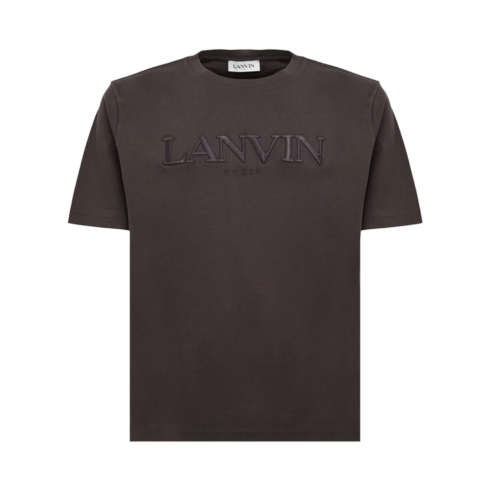 Lanvin Paris Embroidered T-Shirt Ebony