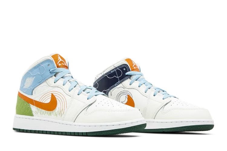 Air Jordan 1 Mid SE GS Stitch