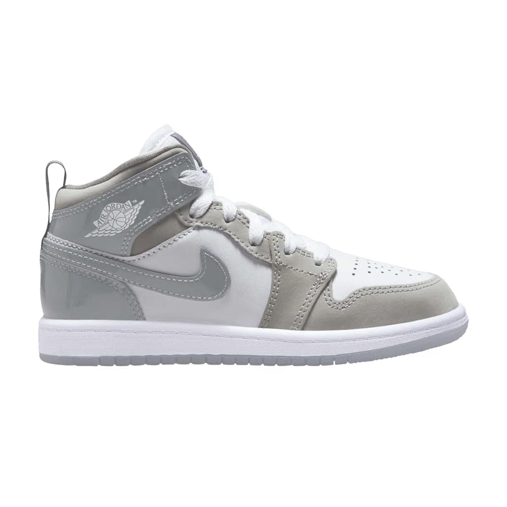 Air Jordan 1 Mid SE PS Patent Cool Grey