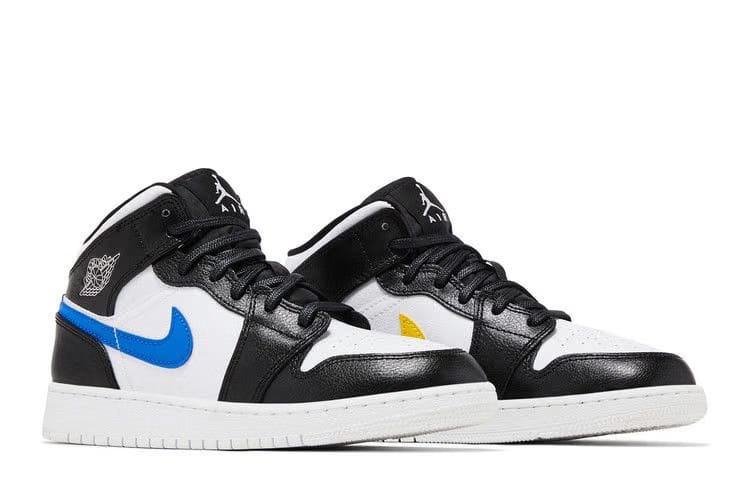 Air Jordan 1 Retro Mid GS Multi-Color Swoosh