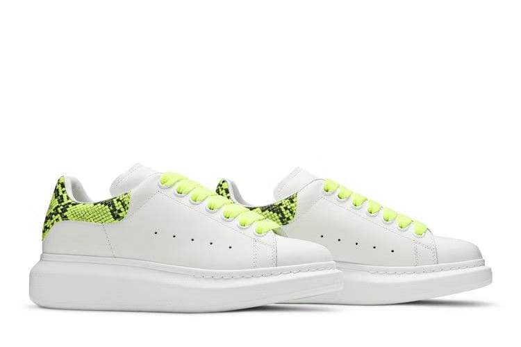 Alexander McQueen Wmns Oversized Sneaker 'Snake Print - White Yellow'