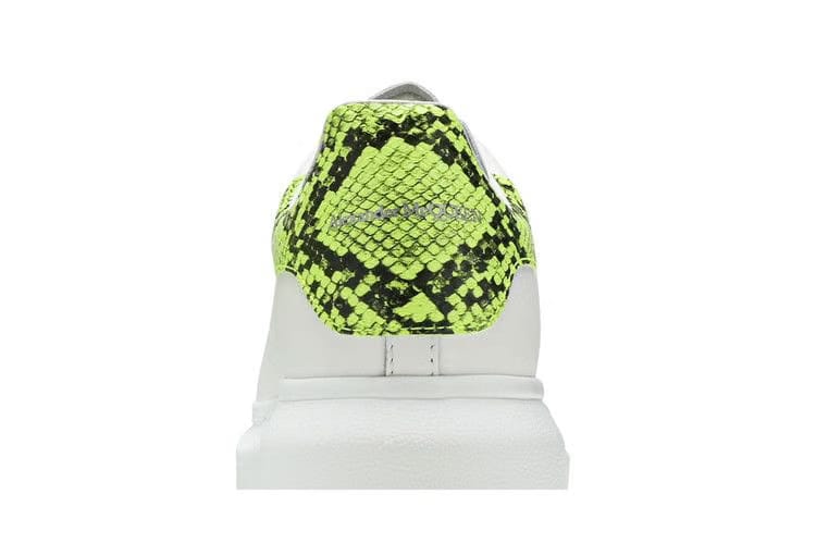 Alexander McQueen Wmns Oversized Sneaker 'Snake Print - White Yellow'