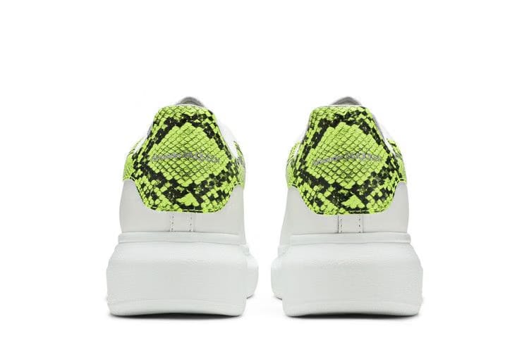 Alexander McQueen Wmns Oversized Sneaker 'Snake Print - White Yellow'