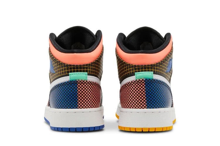 Air Jordan 1 Mid MMD GS Multi Grid