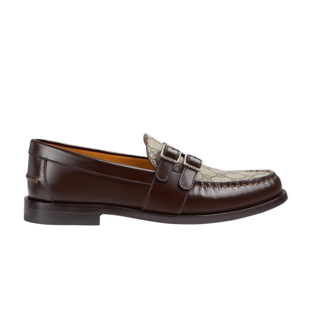 Gucci Buckle Loafer GG Monogram - Dark Brown