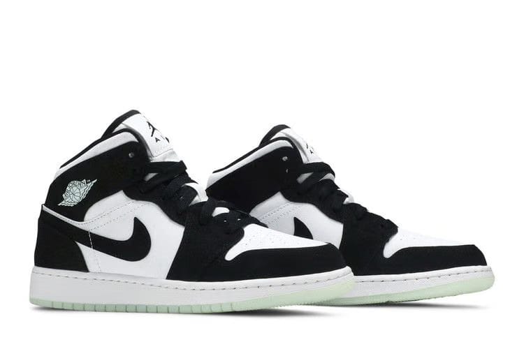 Air Jordan 1 Mid SE GS Glow in the Dark Panda