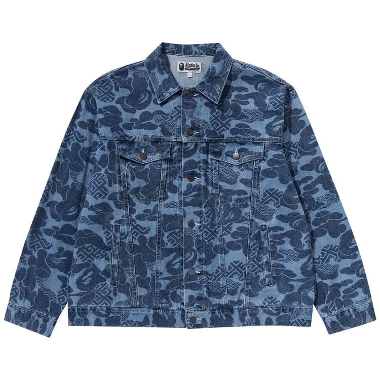 BAPE Asia Camo Denim Jacket Indigo